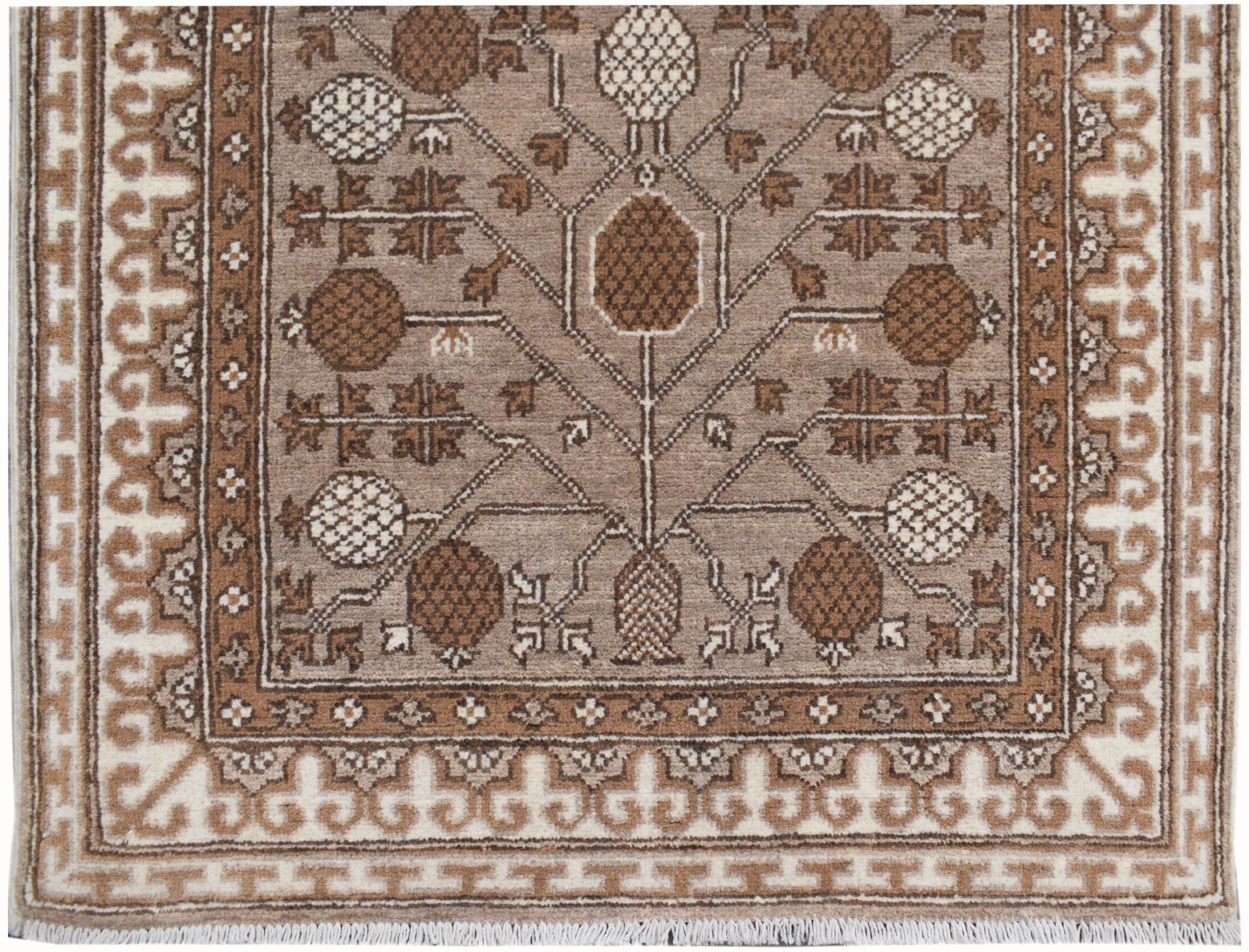 Handmade Tribal Afghan Hallway Runner | 312 x 87 cm | 10'3" x 2'10" - Najaf Rugs & Textile