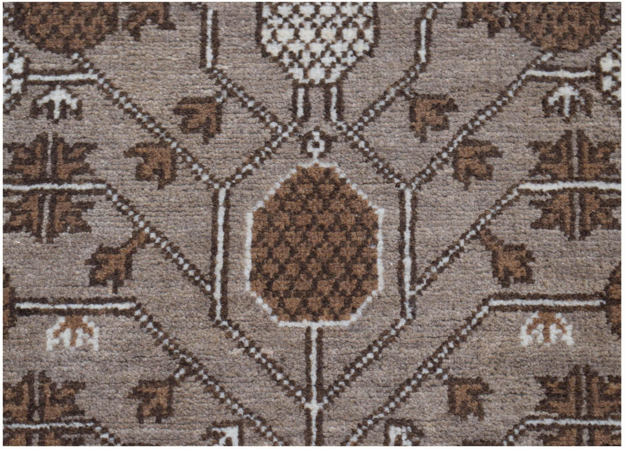 Handmade Tribal Afghan Hallway Runner | 312 x 87 cm | 10'3" x 2'10" - Najaf Rugs & Textile