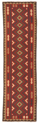 Handmade Tribal Afghan Maimana Kilim | 380 x 88 cm - Najaf Rugs & Textile