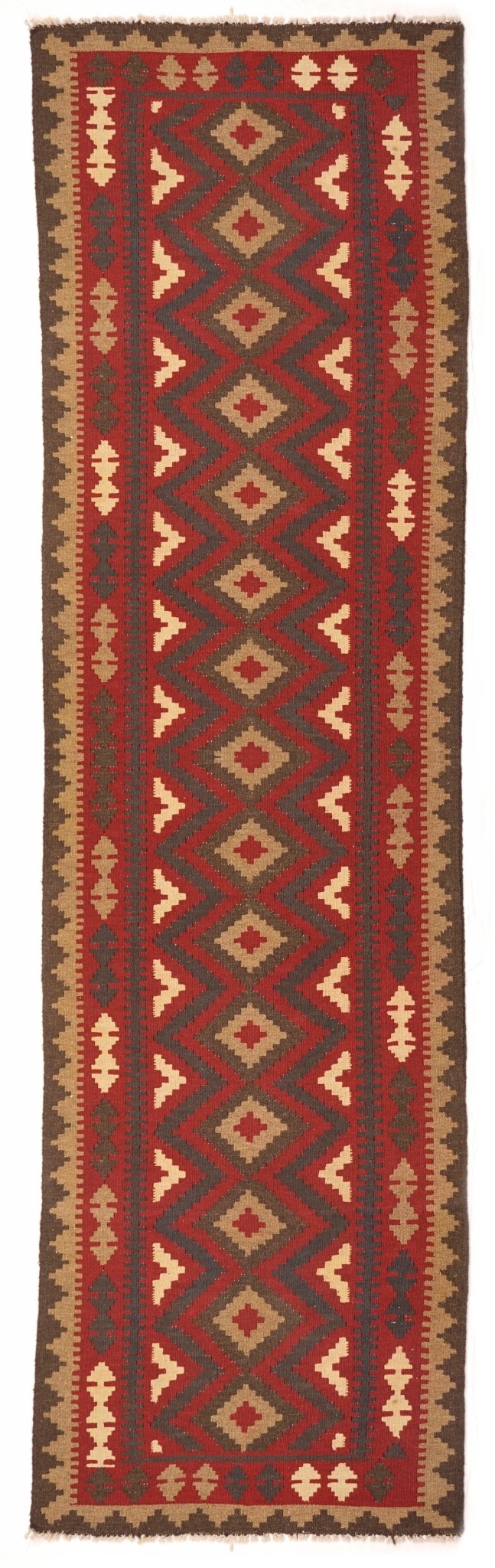 Handmade Tribal Afghan Maimana Kilim | 380 x 88 cm - Najaf Rugs & Textile