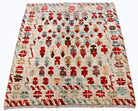 Handmade Tribal Afghan Rug | 110 x 96 cm | 3'8" x 3'2" - Najaf Rugs & Textile