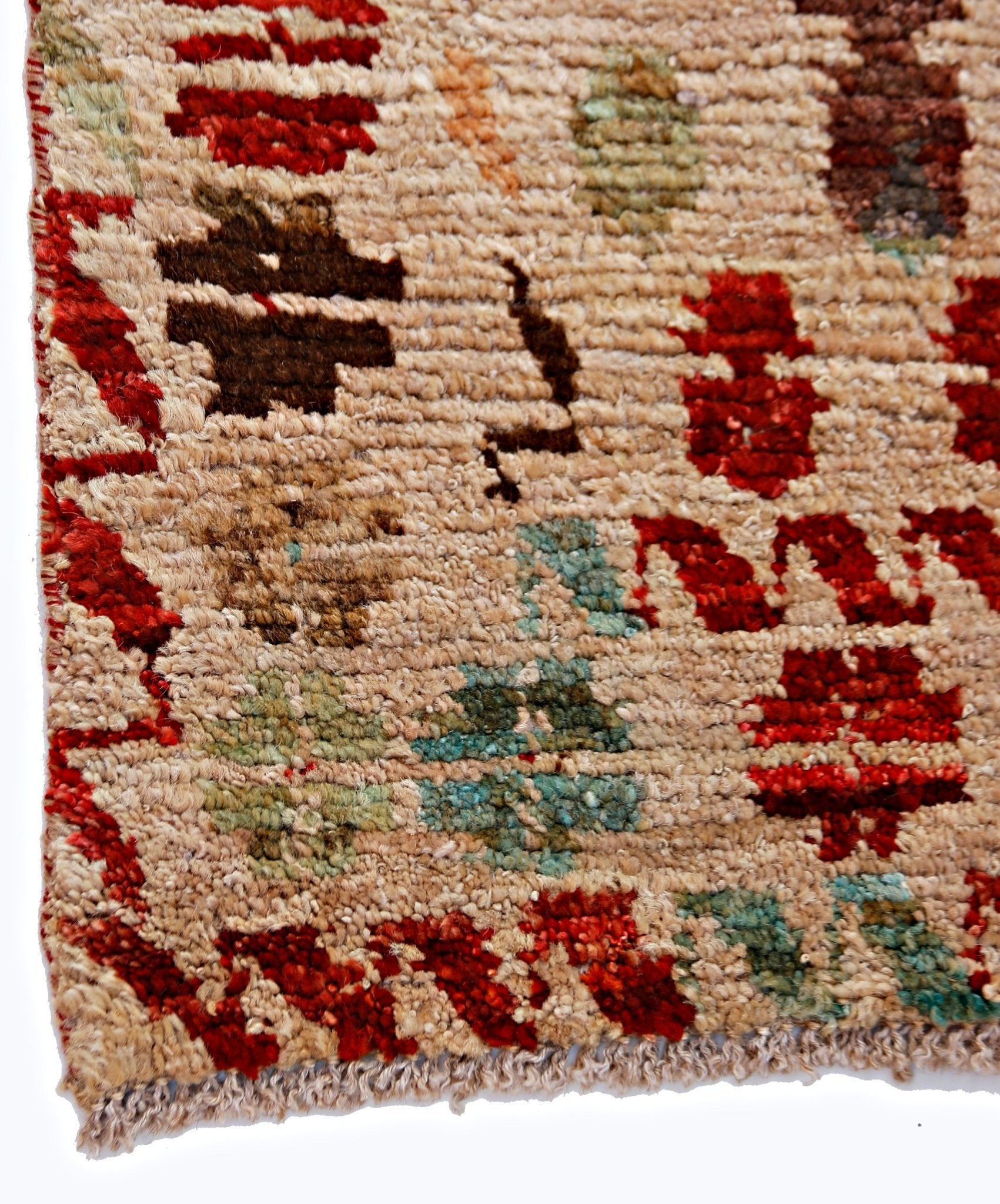 Handmade Tribal Afghan Rug | 110 x 96 cm | 3'8" x 3'2" - Najaf Rugs & Textile