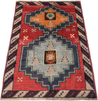 Handmade Tribal Afghan Rug | 112 x 72 cm | 3'8" x 2'7" - Najaf Rugs & Textile