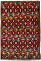 Handmade Tribal Afghan Rug | 114 x 79 cm | 3'9" x 2'7" - Najaf Rugs & Textile