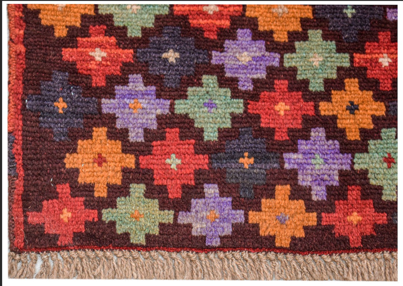 Handmade Tribal Afghan Rug | 114 x 81 cm | 3'9" x 2'8" - Najaf Rugs & Textile