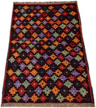 Handmade Tribal Afghan Rug | 114 x 81 cm | 3'9" x 2'8" - Najaf Rugs & Textile