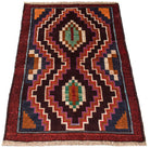 Handmade Tribal Afghan Rug | 114 x 83 cm | 3'9" x 2'9" - Najaf Rugs & Textile