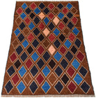 Handmade Tribal Afghan Rug | 120 x 83 cm | 3'11" x 2'9" - Najaf Rugs & Textile