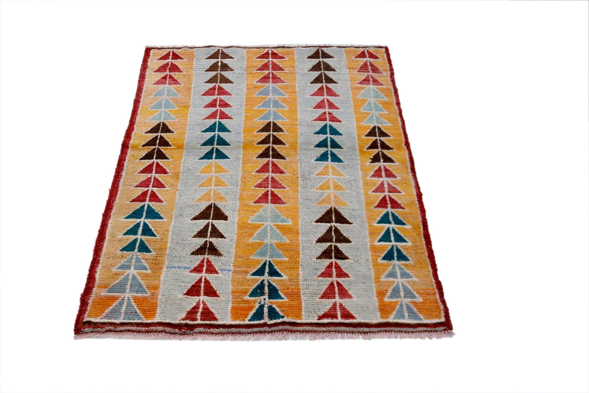 Handmade Tribal Afghan Rug | 123 x 94 cm | 4'1" x 3'1" - Najaf Rugs & Textile