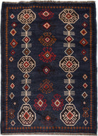 Handmade Tribal Afghan Rug | 125 x 80 cm | 4'1" x 2'8" - Najaf Rugs & Textile