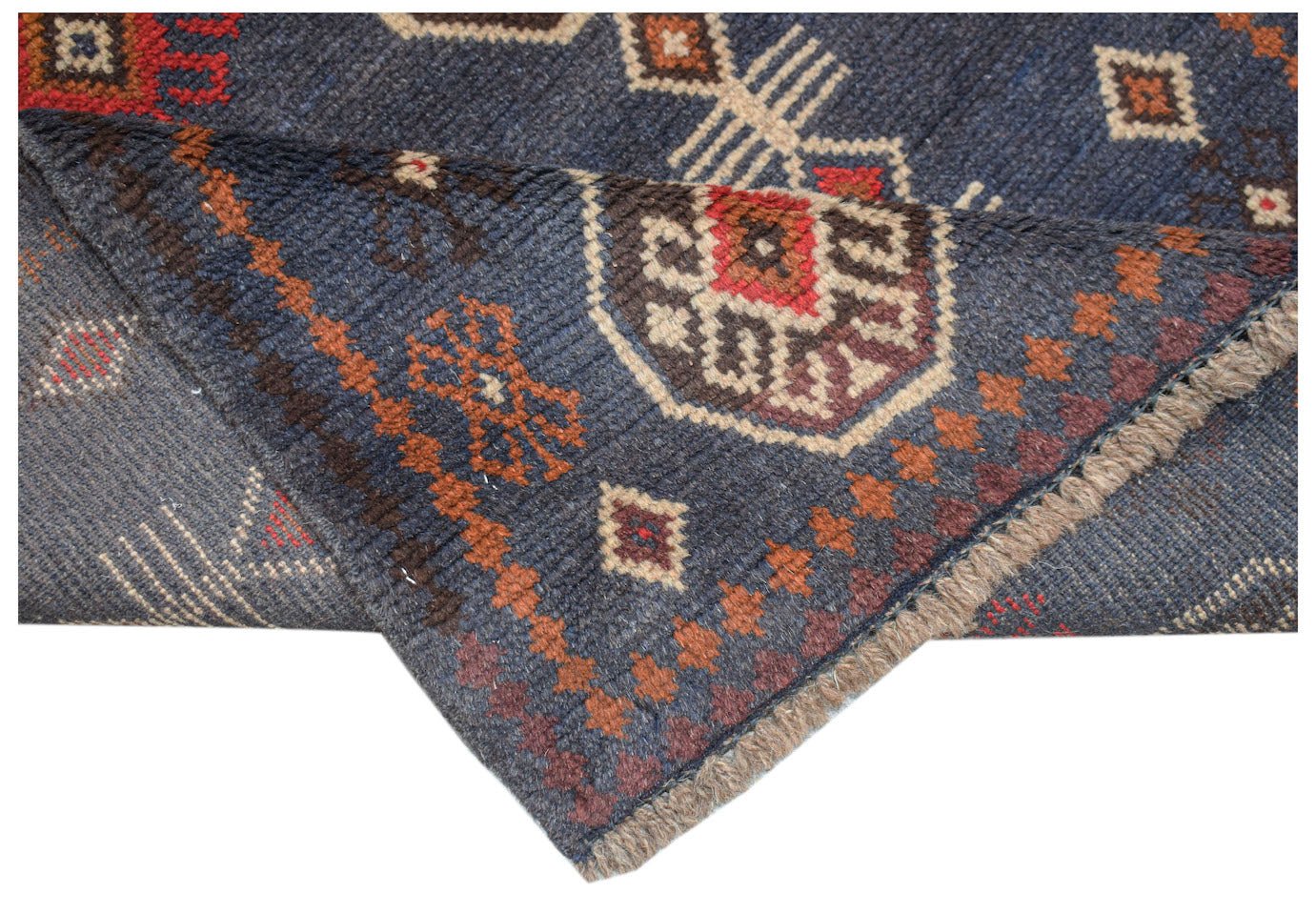 Handmade Tribal Afghan Rug | 125 x 80 cm | 4'1" x 2'8" - Najaf Rugs & Textile