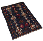 Handmade Tribal Afghan Rug | 125 x 80 cm | 4'1" x 2'8" - Najaf Rugs & Textile