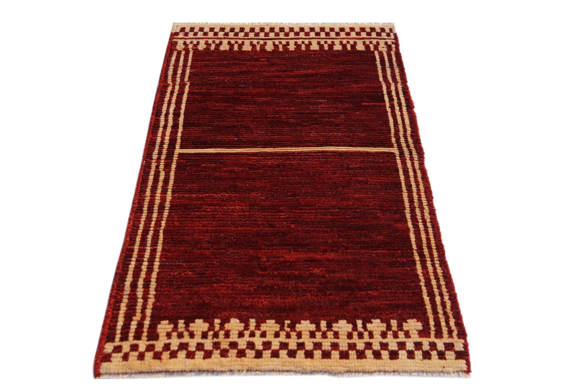 Handmade Tribal Afghan Rug | 130 x 82 cm | 4'4" x 2'8" - Najaf Rugs & Textile