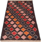 Handmade Tribal Afghan Rug | 130 x 86 cm | 4'3" x 2'10" - Najaf Rugs & Textile