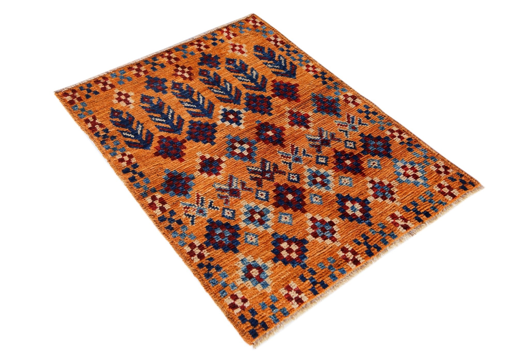 Handmade Tribal Afghan Rug | 132 x 94 cm | 4'4" x 3'1" - Najaf Rugs & Textile