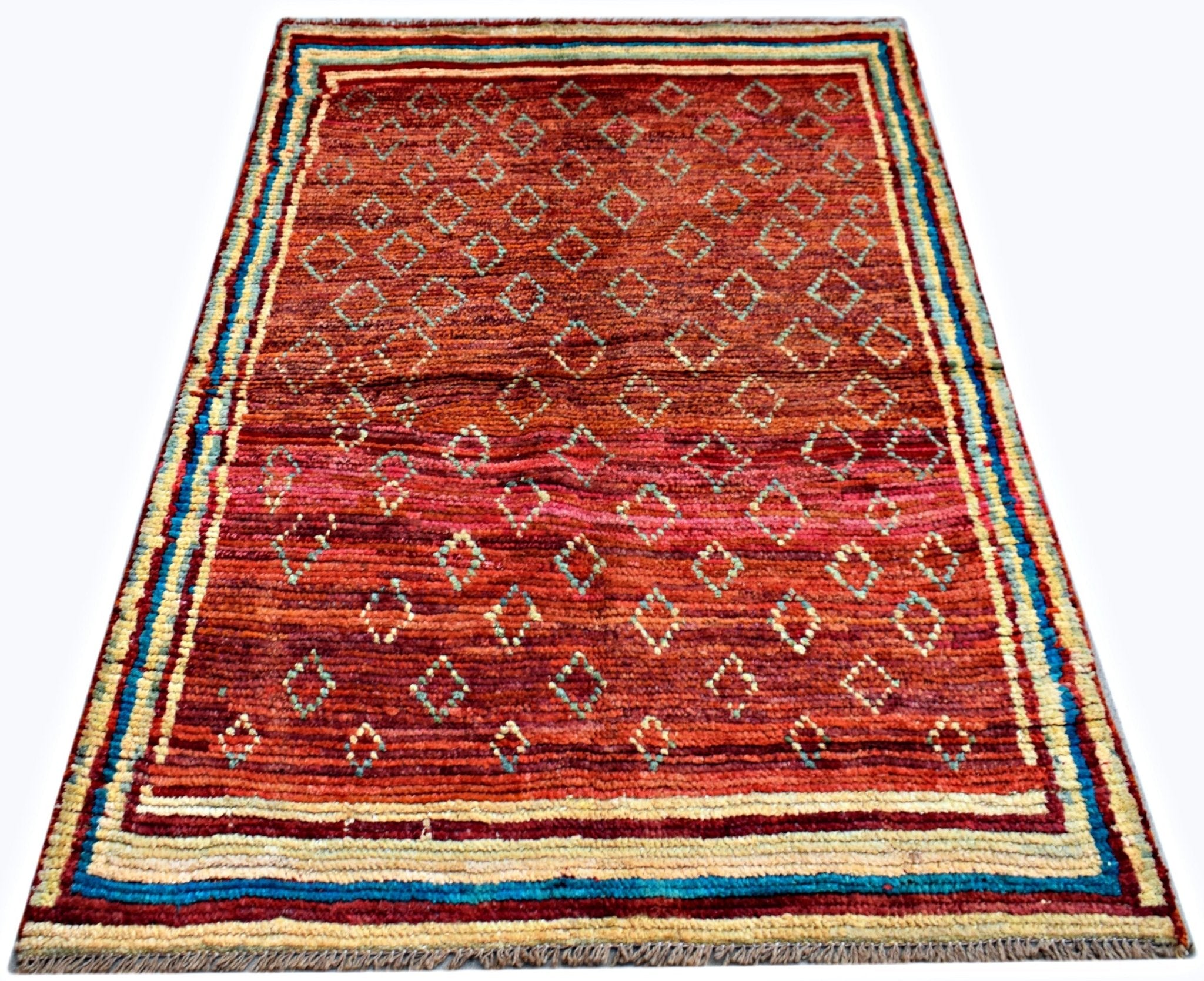 Handmade Tribal Afghan Rug | 135 x 98 cm | 4'5" x 3'3" - Najaf Rugs & Textile