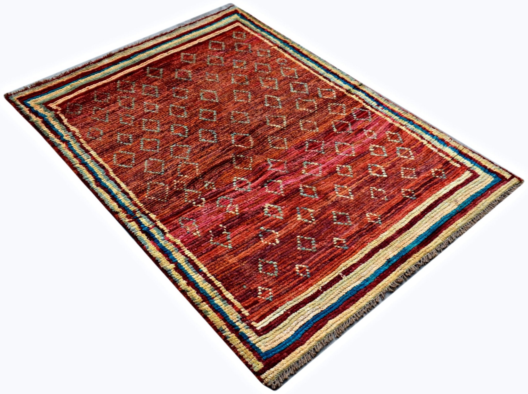 Handmade Tribal Afghan Rug | 135 x 98 cm | 4'5" x 3'3" - Najaf Rugs & Textile