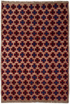 Handmade Tribal Afghan Rug | 137 x 89 cm | 4'6" x 2'11" - Najaf Rugs & Textile