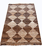 Handmade Tribal Afghan Rug | 138 x 86 cm | 4'7" x 2'10" - Najaf Rugs & Textile