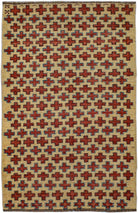 Handmade Tribal Afghan Rug | 143 x 85 cm | 4'8" x 2'10" - Najaf Rugs & Textile