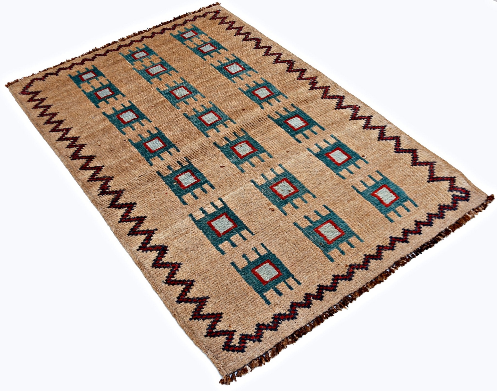 Handmade Tribal Afghan Rug | 153 x 102 cm | 5'1" x 3'4" - Najaf Rugs & Textile