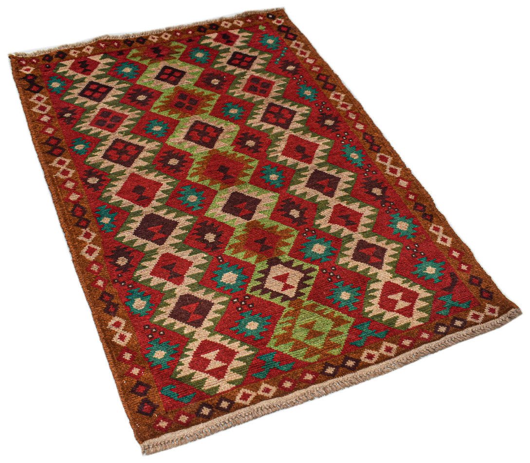 Handmade Tribal Afghan Rug | 153 x 98 cm | 5' x 3'3" - Najaf Rugs & Textile