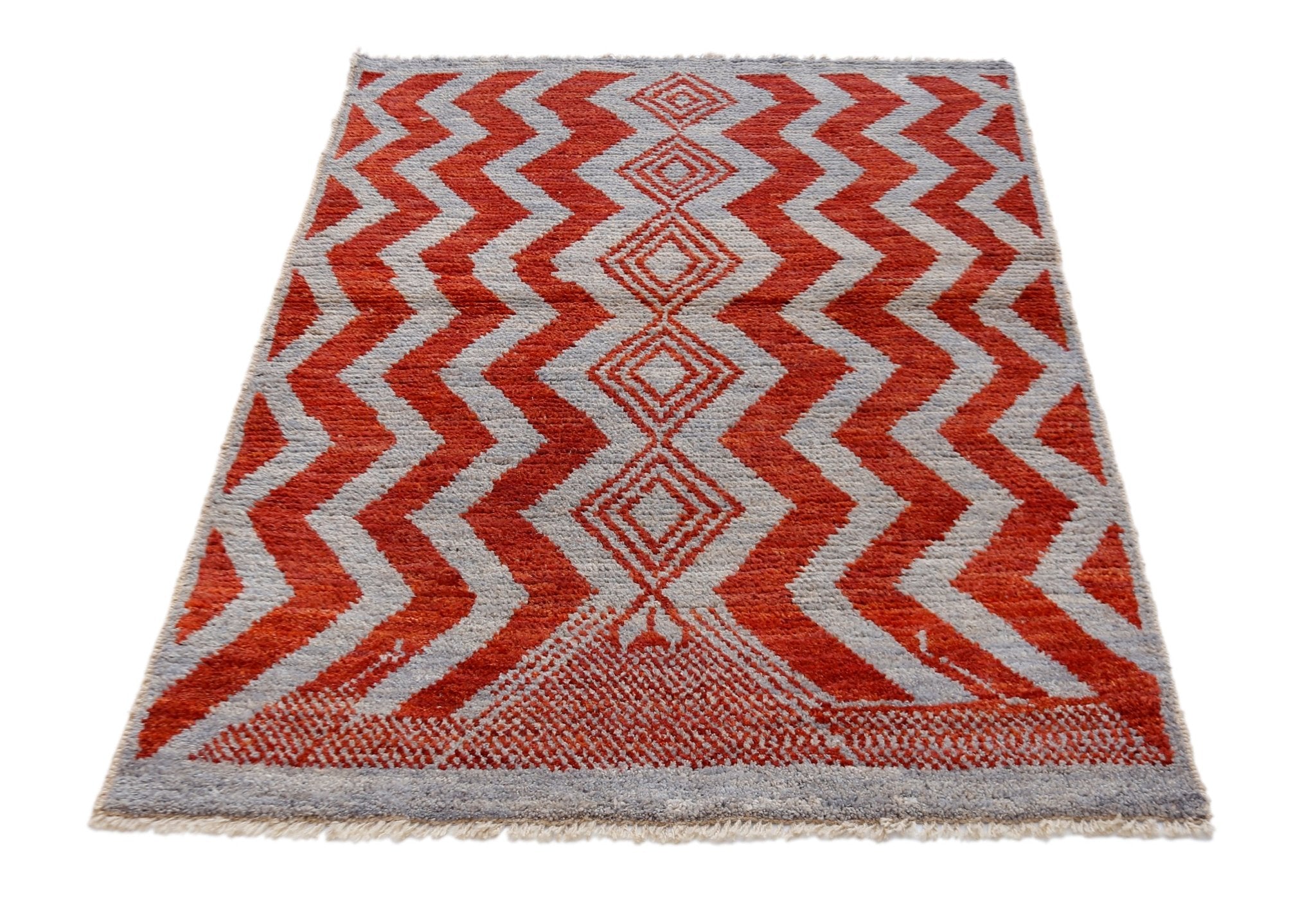 Handmade Tribal Afghan Rug | 166 x 124 cm | 5'6" x 4'1" - Najaf Rugs & Textile