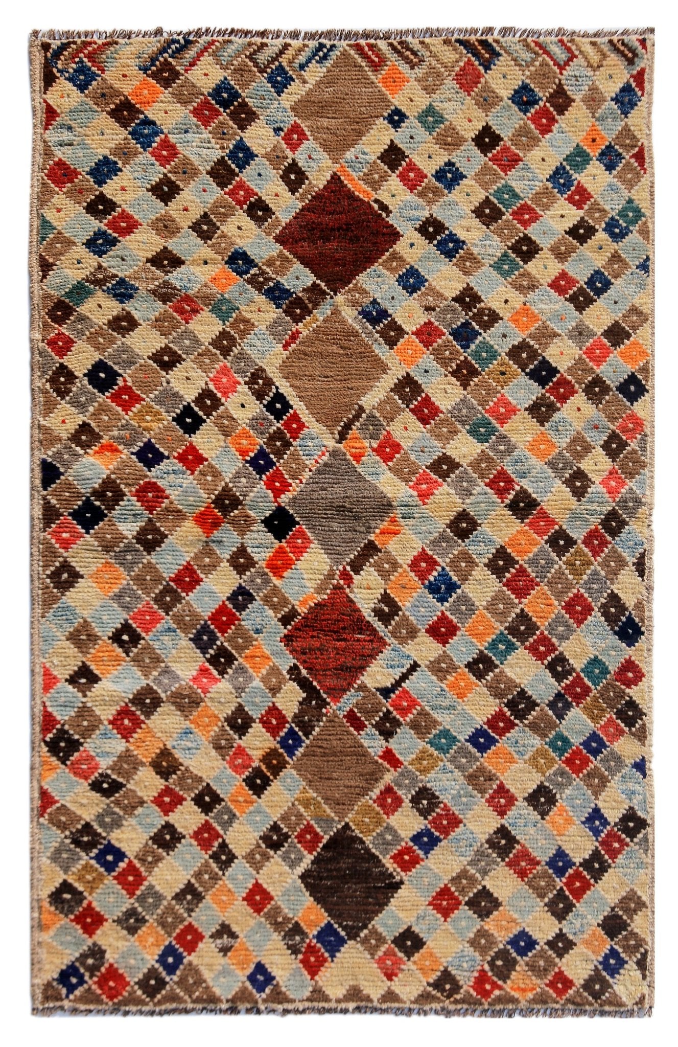 Handmade Tribal Afghan Rug | 173 x 112 cm | 5'8" x 3'8" - Najaf Rugs & Textile