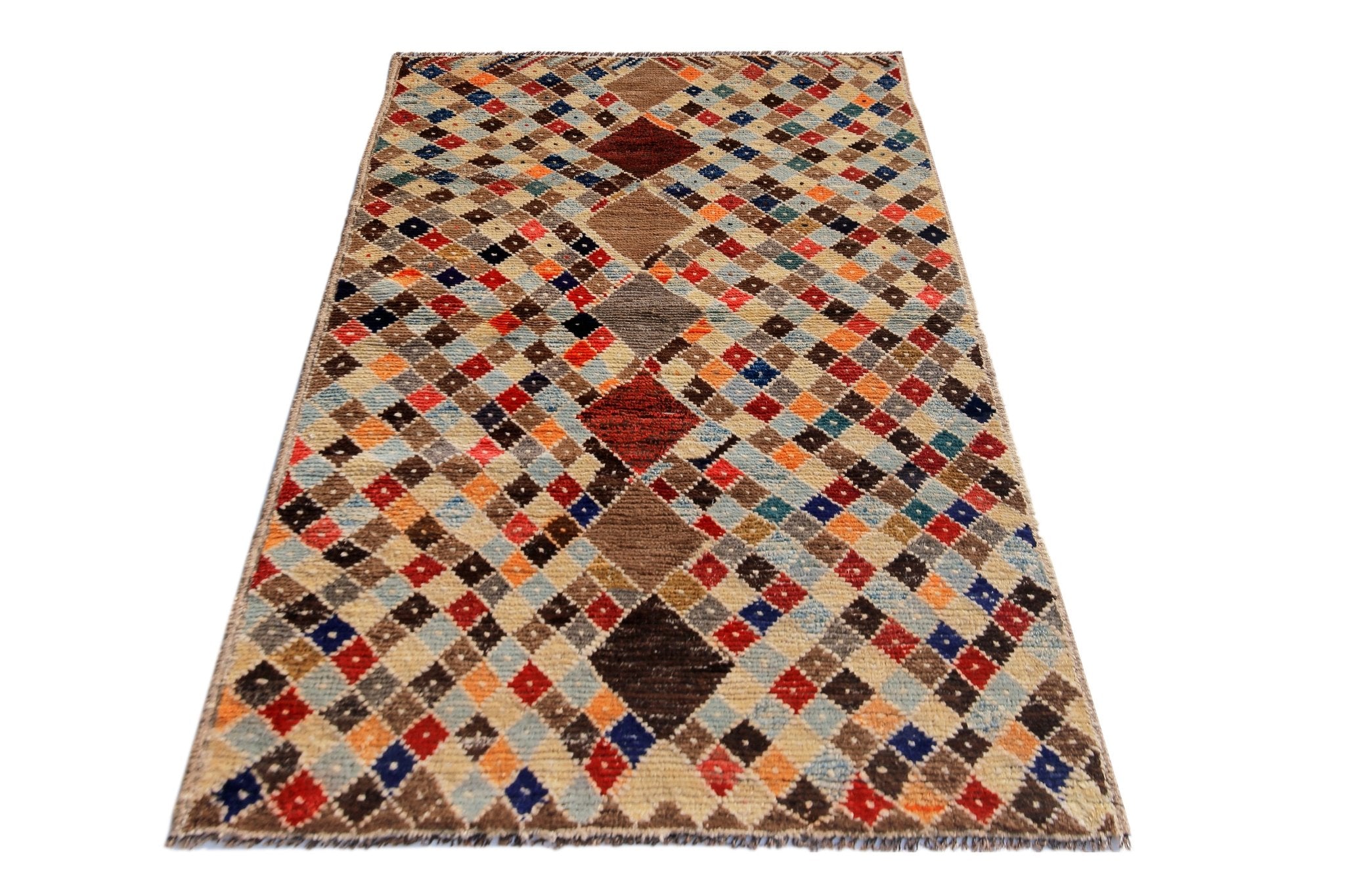 Handmade Tribal Afghan Rug | 173 x 112 cm | 5'8" x 3'8" - Najaf Rugs & Textile