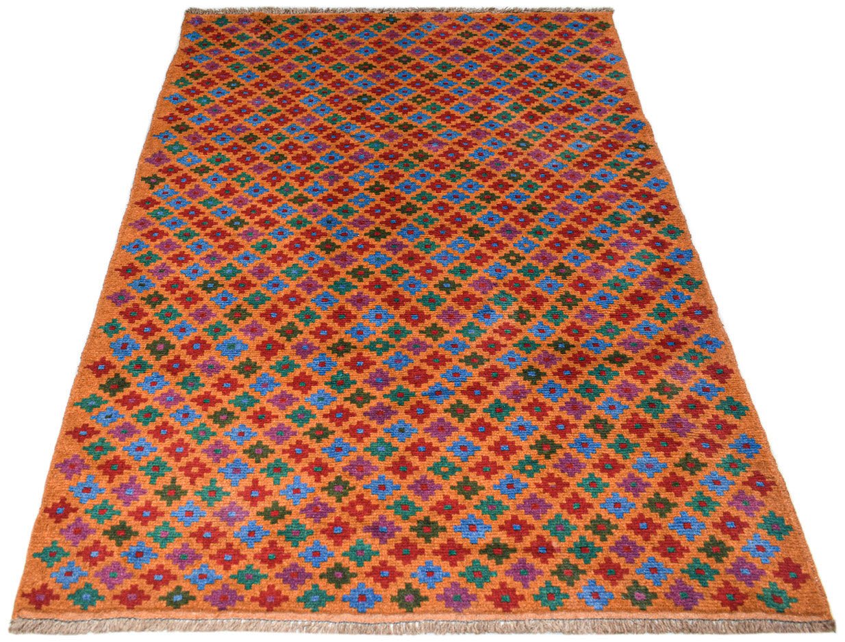 Handmade Tribal Afghan Rug | 183 x 131 cm | 6' x 4'3" - Najaf Rugs & Textile