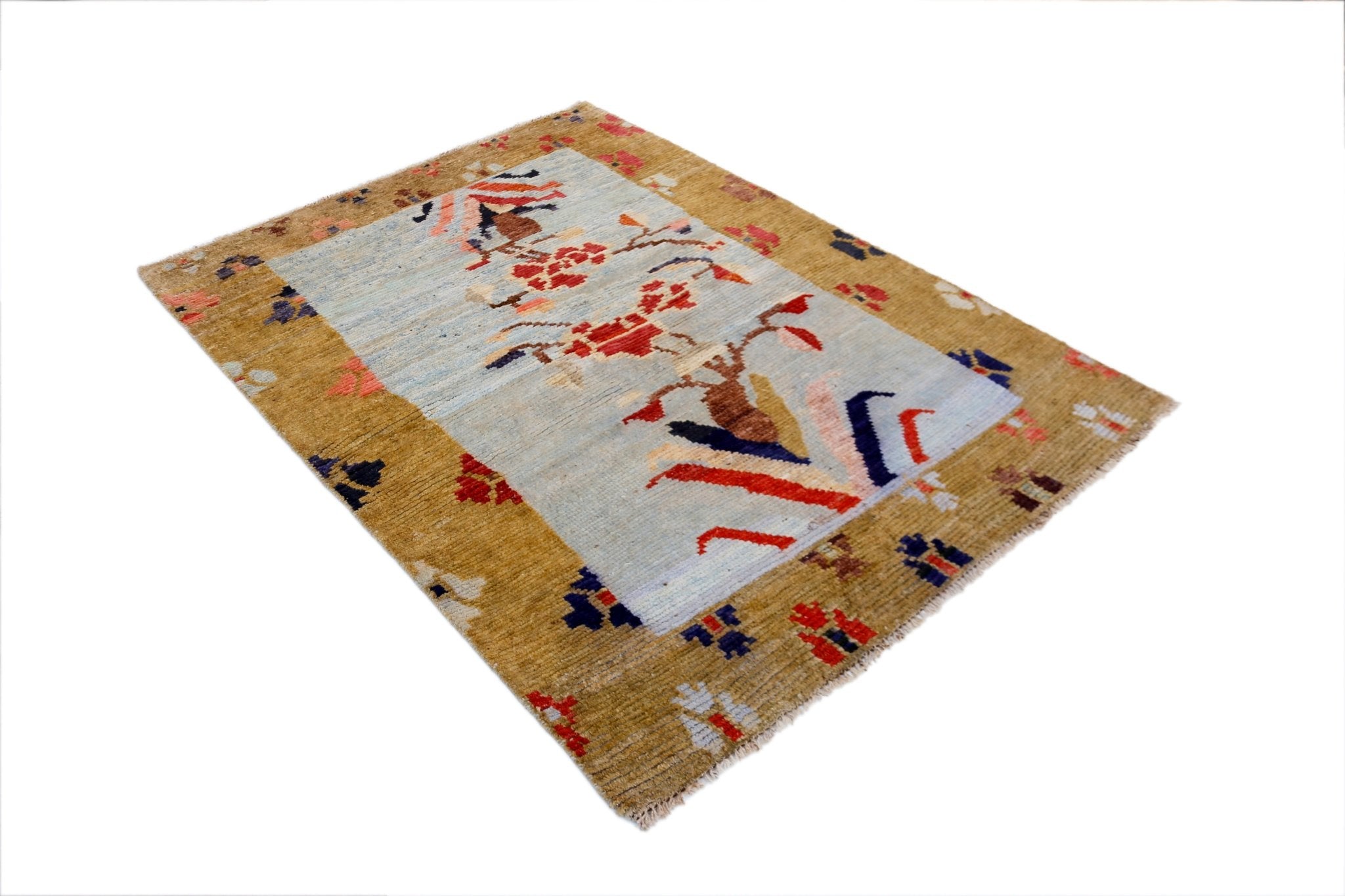 Handmade Tribal Afghan Rug | 190 x 139 cm | 6'3" x 4'7" - Najaf Rugs & Textile