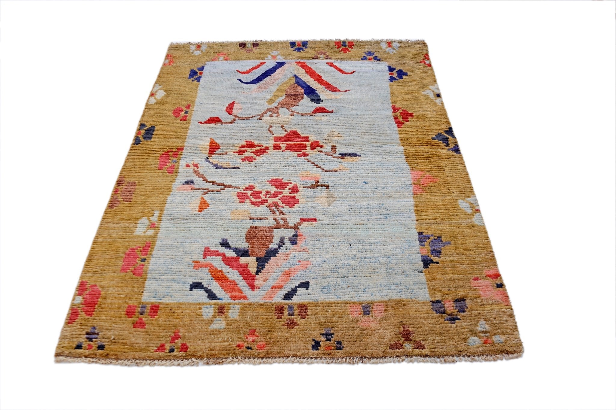 Handmade Tribal Afghan Rug | 190 x 139 cm | 6'3" x 4'7" - Najaf Rugs & Textile