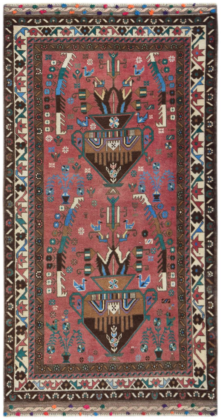 Handmade Tribal Afghan Rug | 210 x 112 cm | 6'11" x 3'8" - Najaf Rugs & Textile