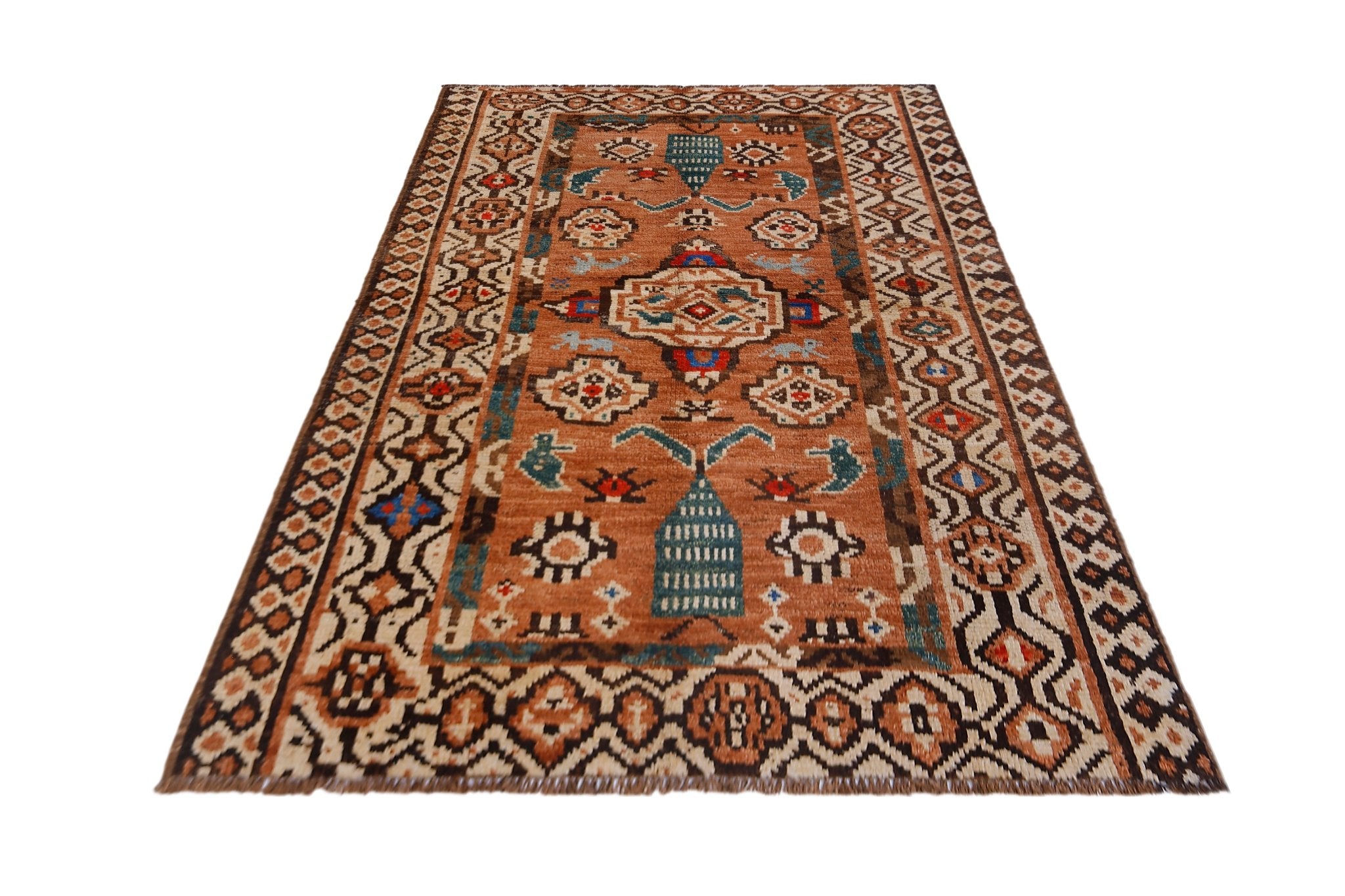 Handmade Tribal Afghan Rug | 229 x 171 cm | 7'6" x 5'8" - Najaf Rugs & Textile