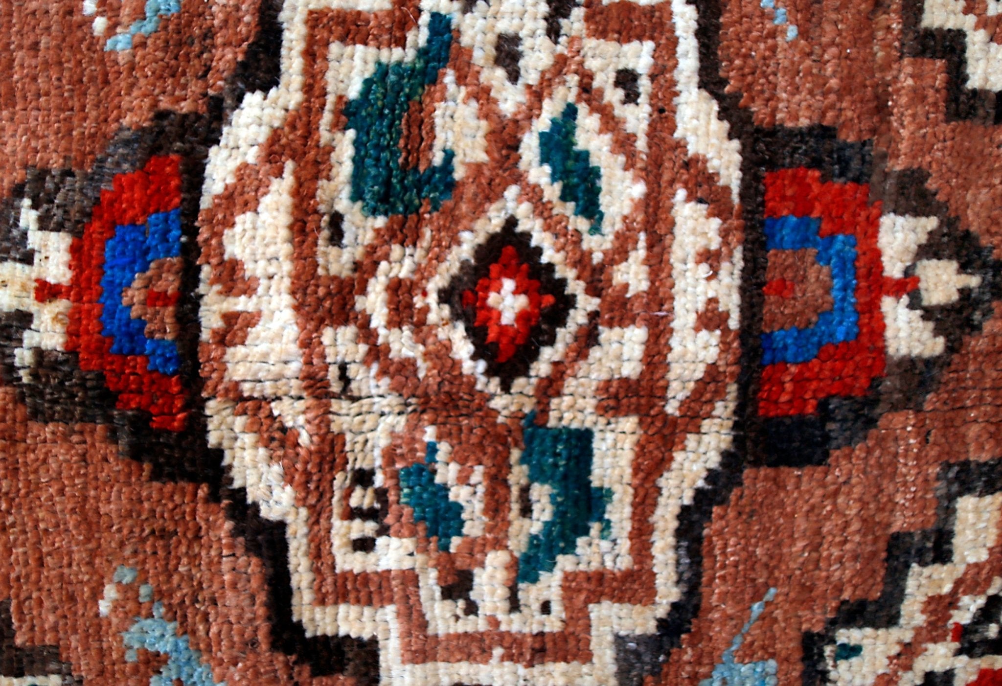 Handmade Tribal Afghan Rug | 229 x 171 cm | 7'6" x 5'8" - Najaf Rugs & Textile