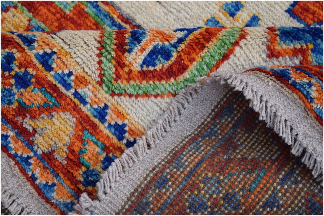 Handmade Tribal Afghan Rug | 234 x 176 cm | 7'6" x 5'7" - Najaf Rugs & Textile