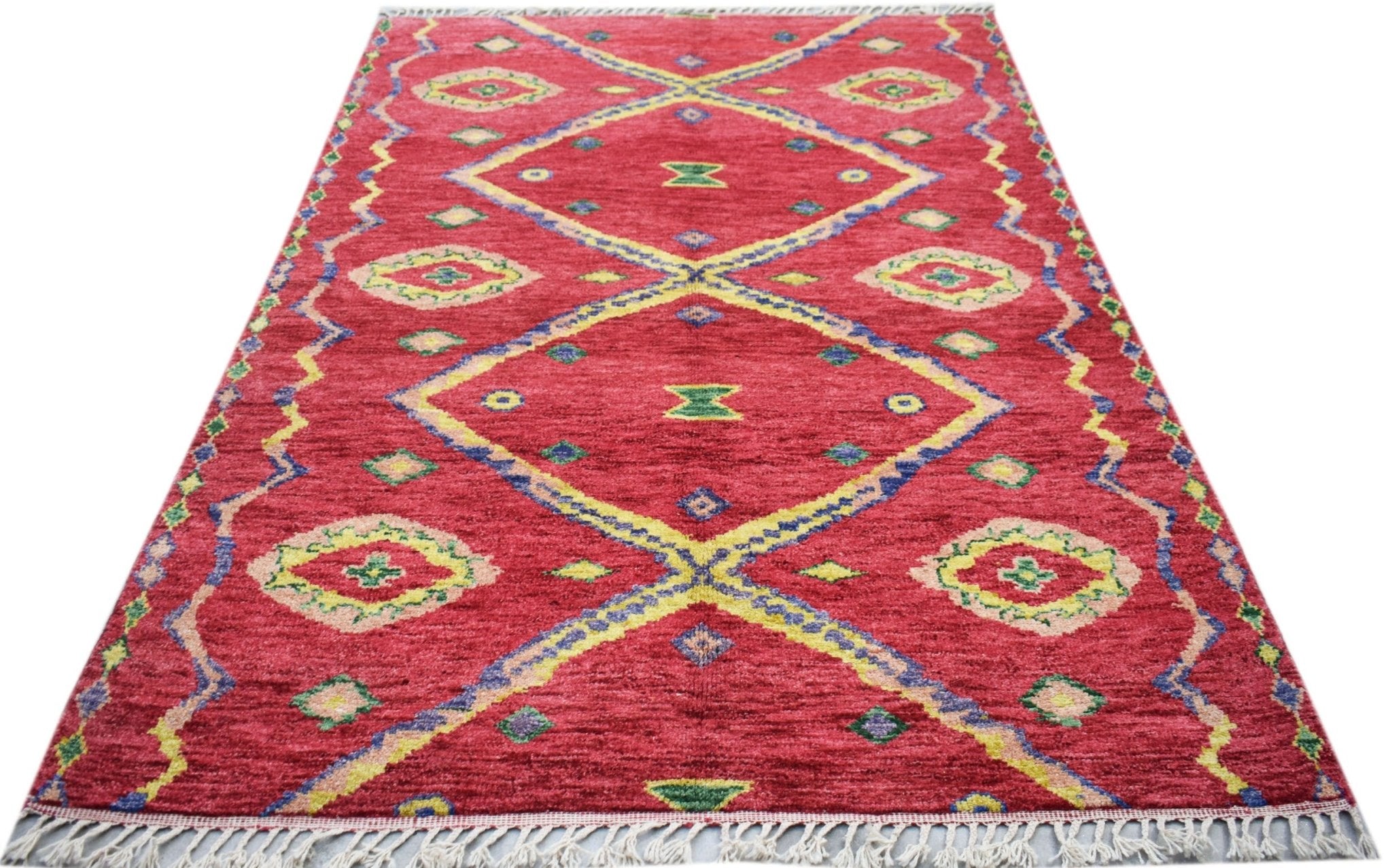 Handmade Tribal Afghan Rug | 250 x 168 cm | 8'3" x 5'6" - Najaf Rugs & Textile