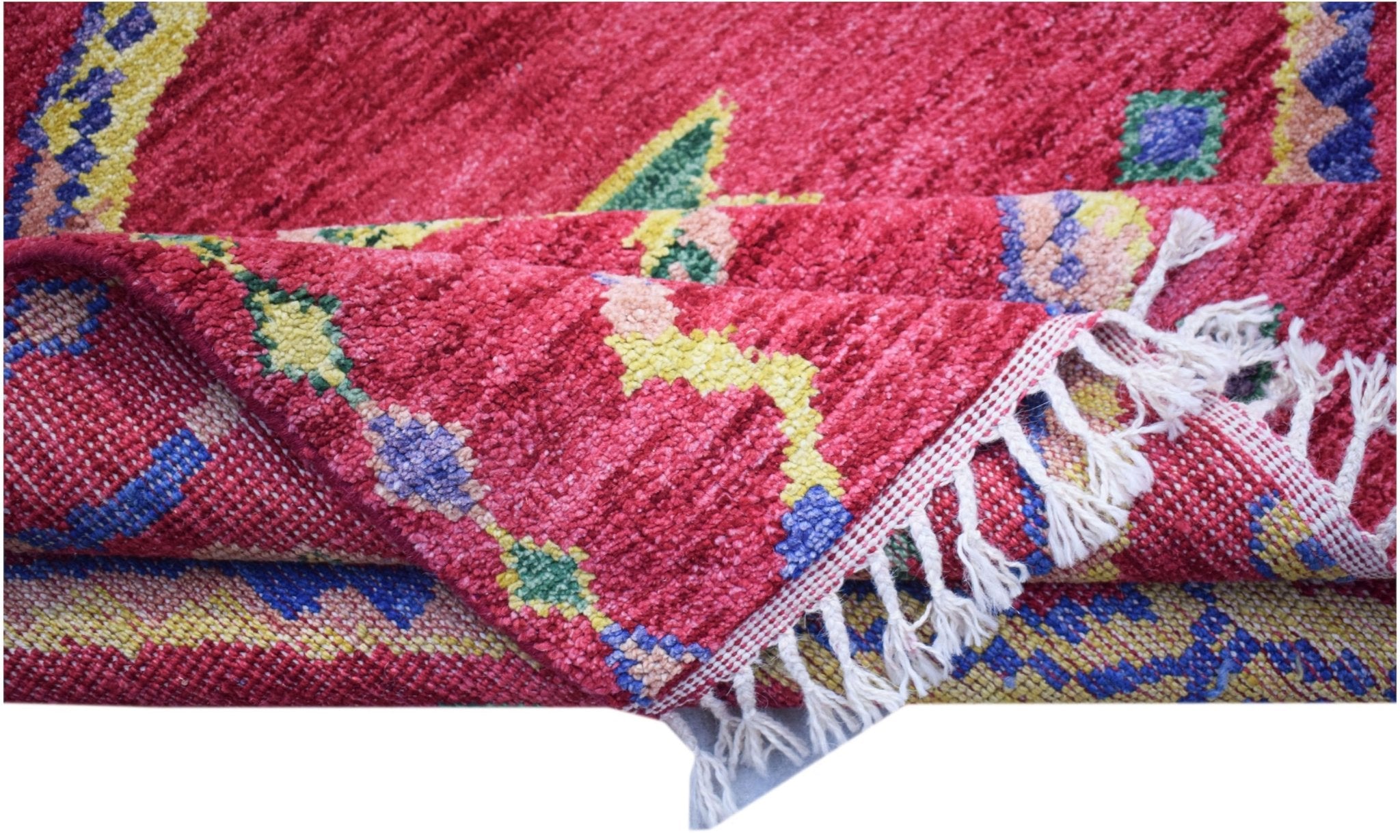 Handmade Tribal Afghan Rug | 250 x 168 cm | 8'3" x 5'6" - Najaf Rugs & Textile