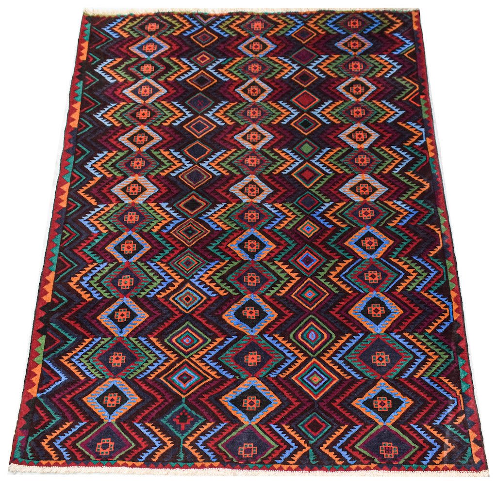 Handmade Tribal Afghan Rug | 284 x 206 cm | 9'4" x 6'9" - Najaf Rugs & Textile