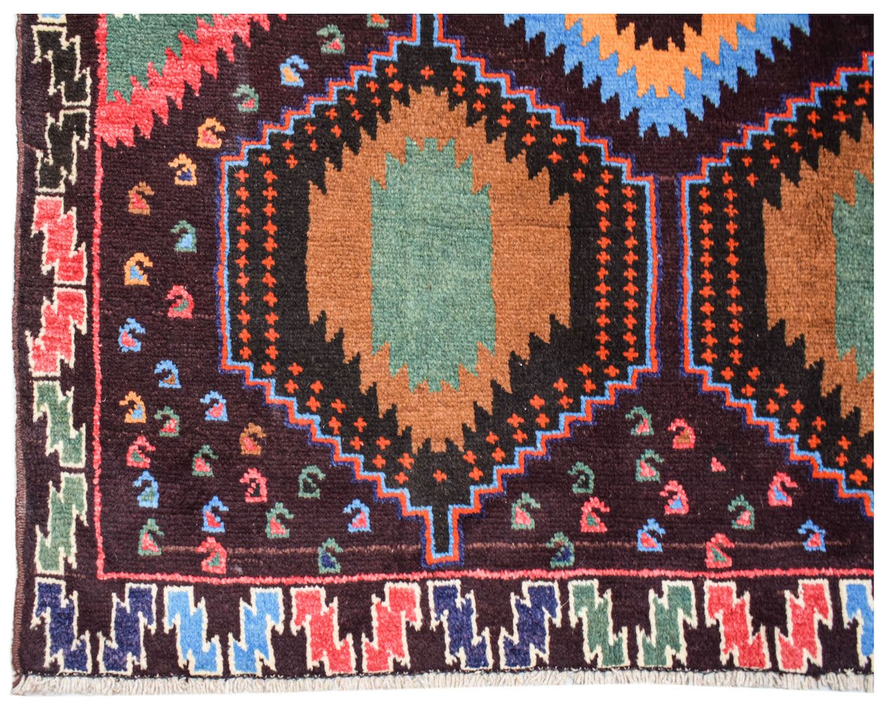 Handmade Tribal Afghan Rug | 287 x 202 cm | 9'5" x 6'8" - Najaf Rugs & Textile