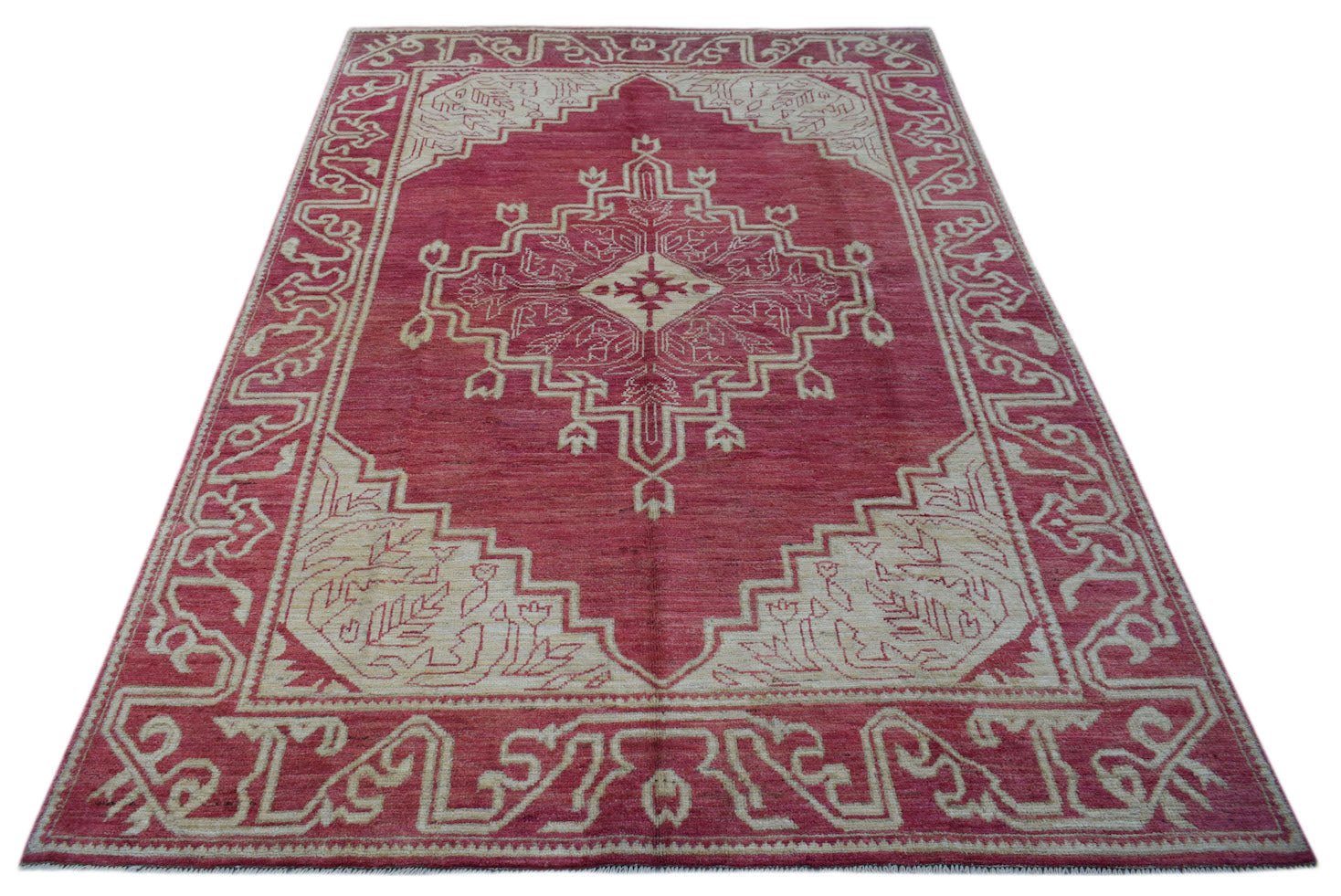 Handmade Tribal Afghan Rug | 292 x 200 cm | 9'7" x 6'7" - Najaf Rugs & Textile