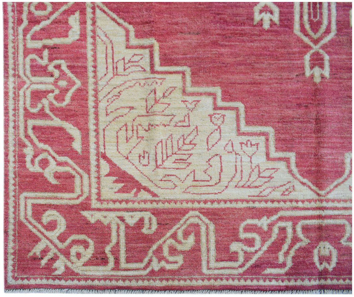 Handmade Tribal Afghan Rug | 292 x 200 cm | 9'7" x 6'7" - Najaf Rugs & Textile