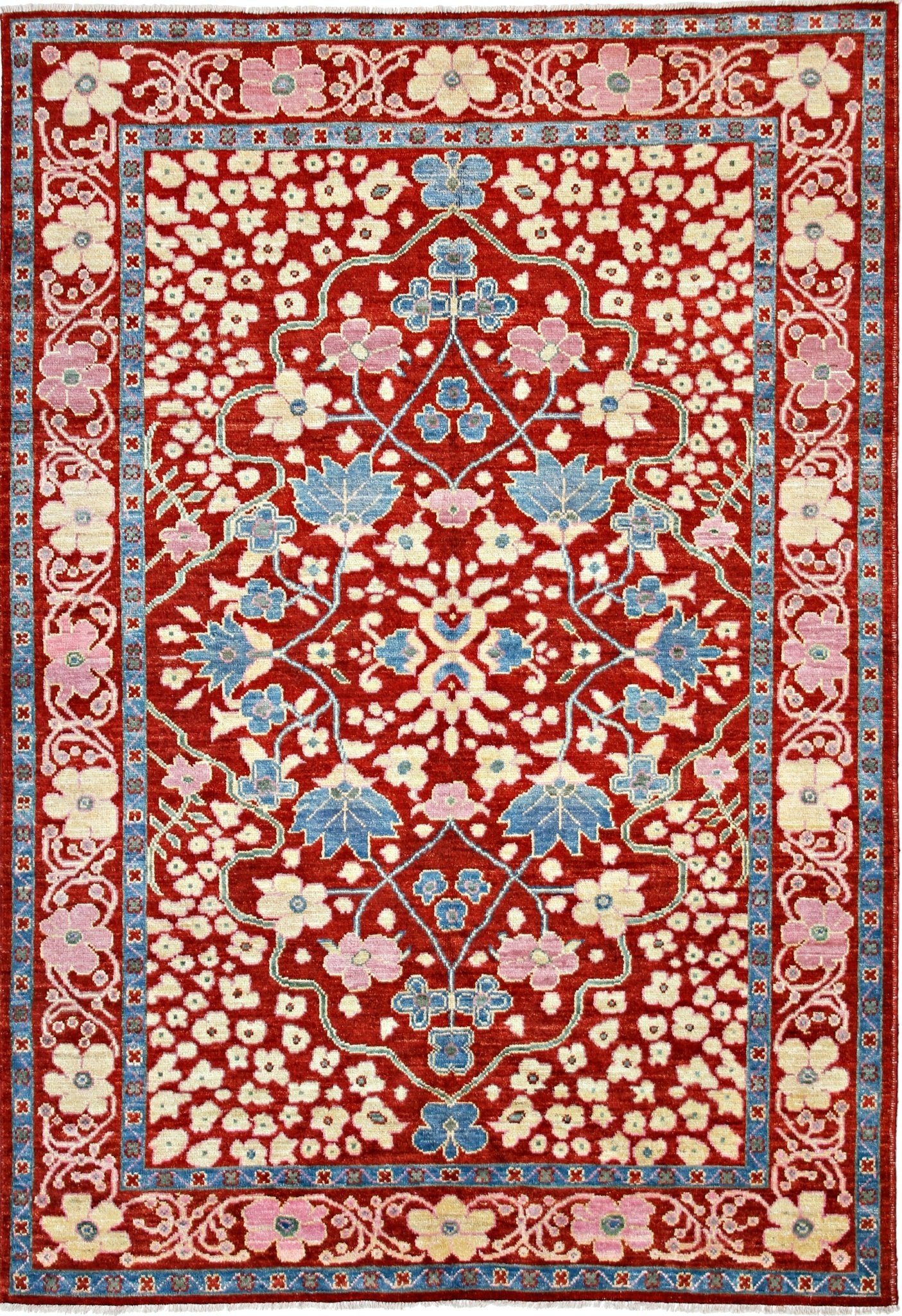 Handmade Tribal Afghan Rug | 293 x 201 cm | 9'8" x 6'7" - Najaf Rugs & Textile