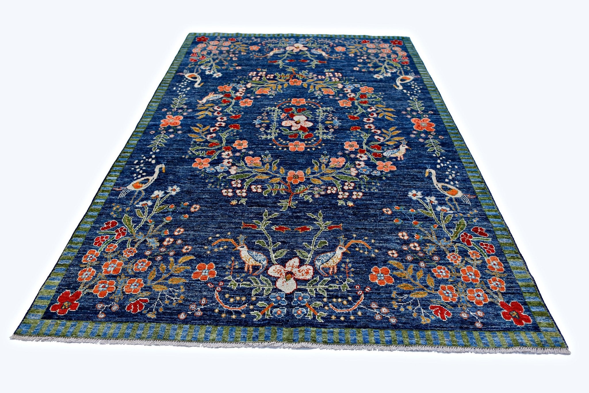 Handmade Tribal Afghan Rug | 300 x 205 cm | 9'10" x 6'9" - Najaf Rugs & Textile