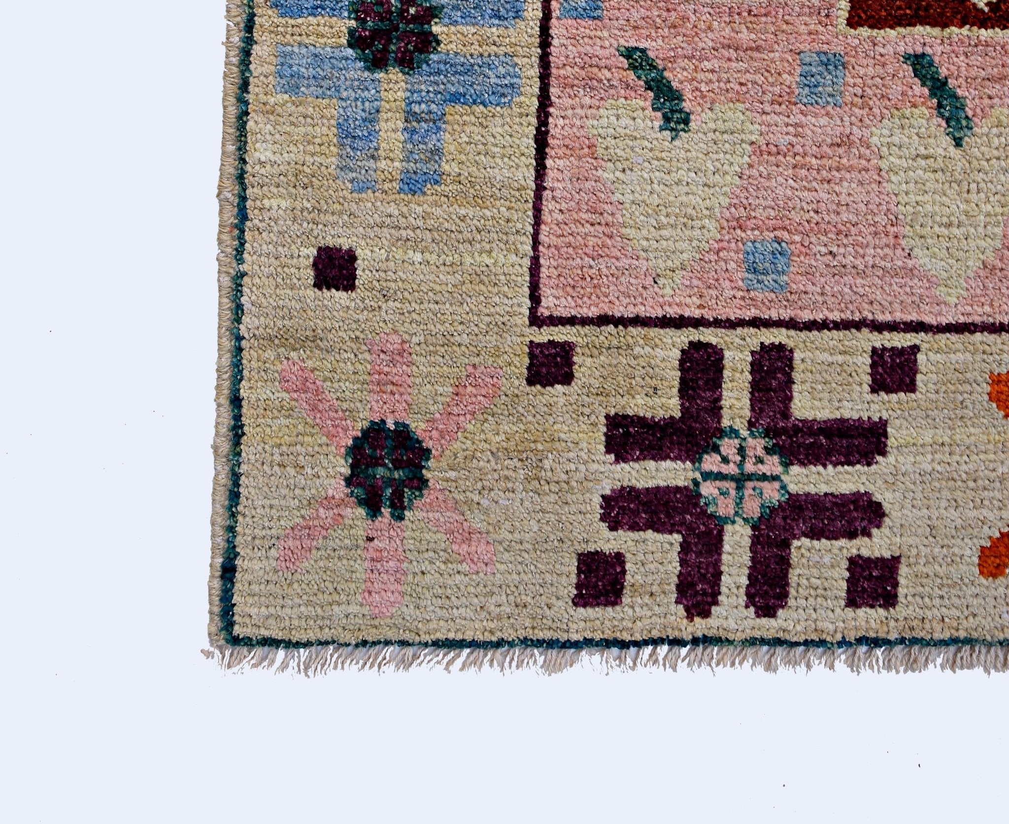 Handmade Tribal Afghan Rug | 301 x 203 cm | 9'10" x 6'8" - Najaf Rugs & Textile