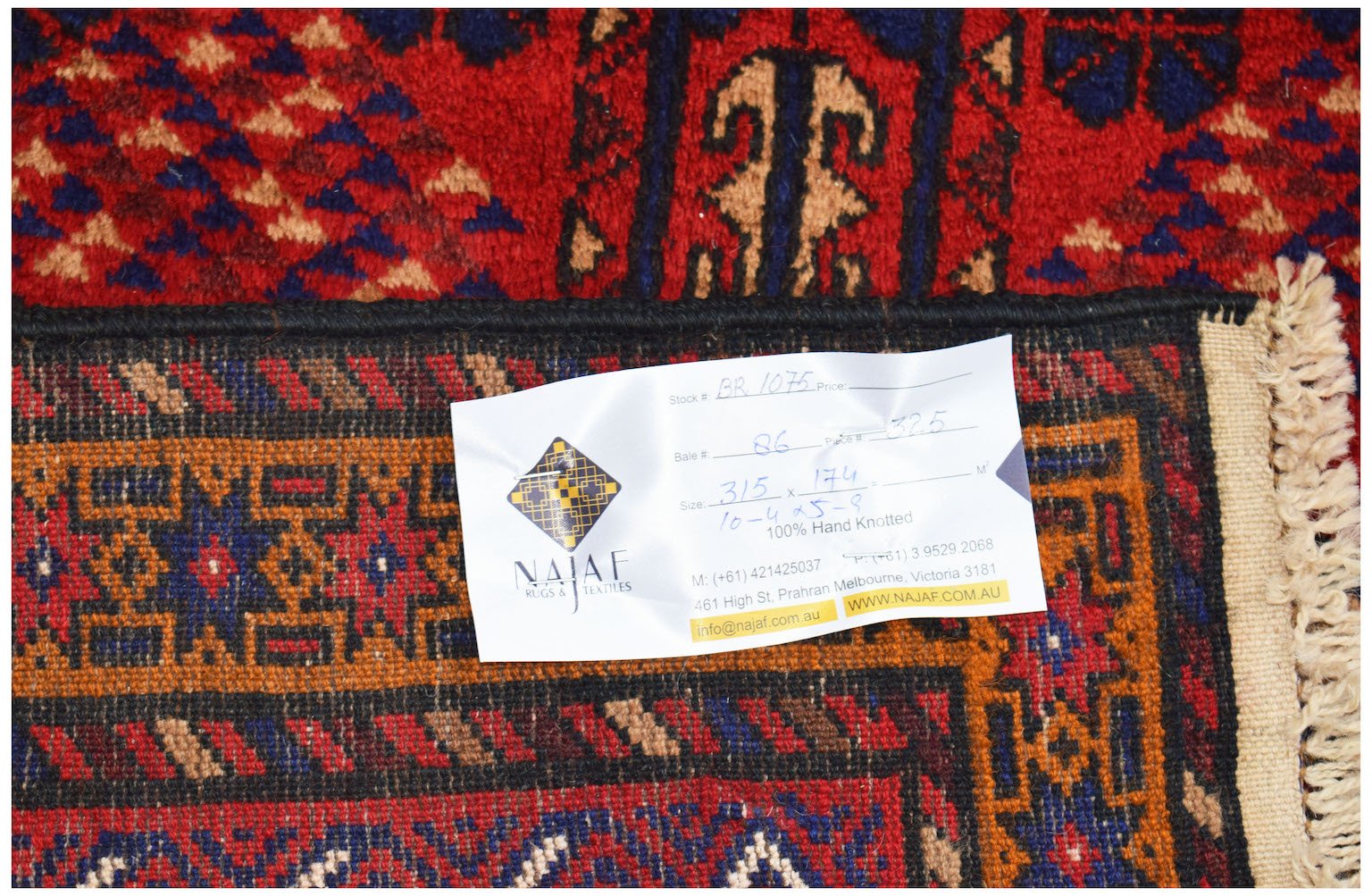 Handmade Tribal Afghan Shepherd's Rug | 315 x 174 cm | 10'4" x 5'9" - Najaf Rugs & Textile