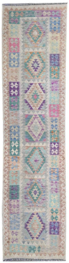 Handmade Tribal Kilim Hallway Runner | 301 x 74 cm - Najaf Rugs & Textile