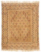 Handmade Tribal Mashwani Rug | 142 x 115 cm | 4'6" x 3'7" - Najaf Rugs & Textile