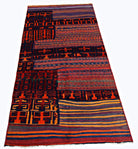 Handmade Tribal Patchwork Rug | 190 x 98 cm | 6'3" x 3'2" - Najaf Rugs & Textile