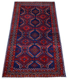 Handmade Tribal Persian Balouch Rug | 173 x 92 cm | 5'8" x 3' - Najaf Rugs & Textile